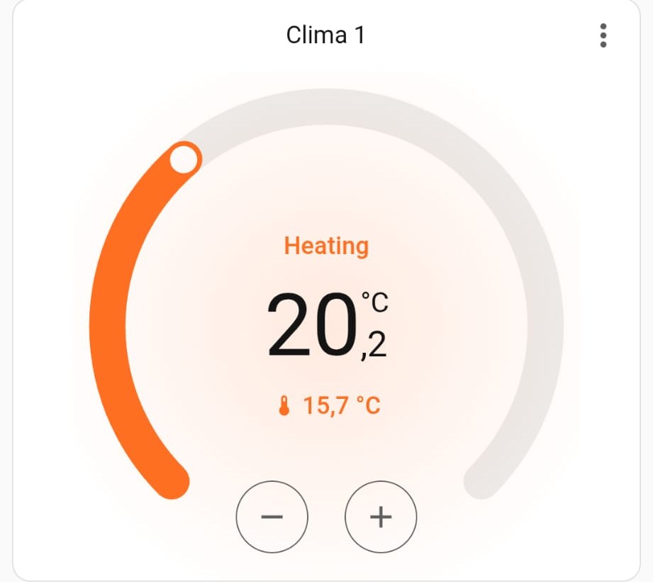 Control de una zona de climatización desde la app oficial en el celular